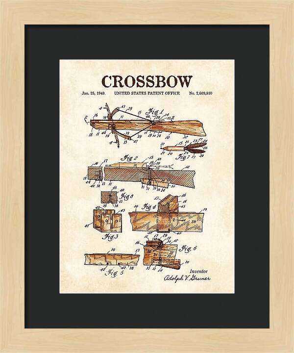 Crossbow Watercolor Patent Us2609810a