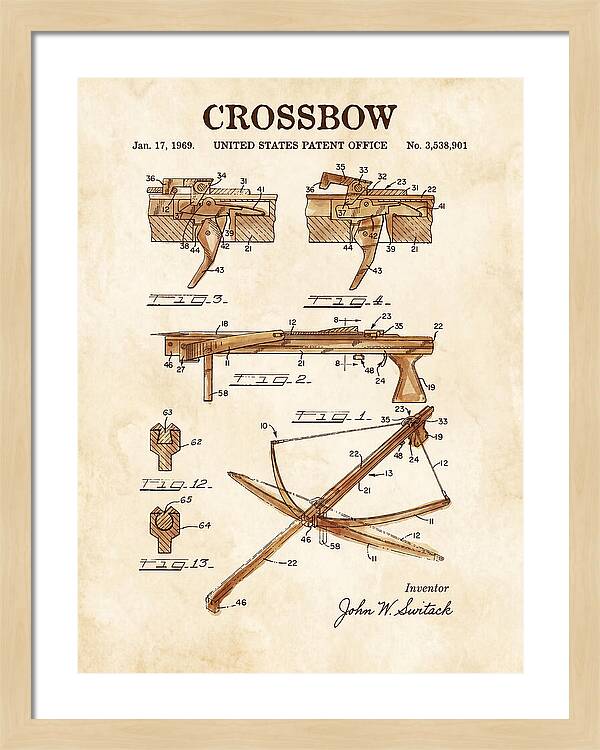 Crossbow Watercolor Patent Us3538901a