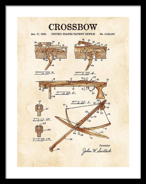 Crossbow Watercolor Patent Us3538901a