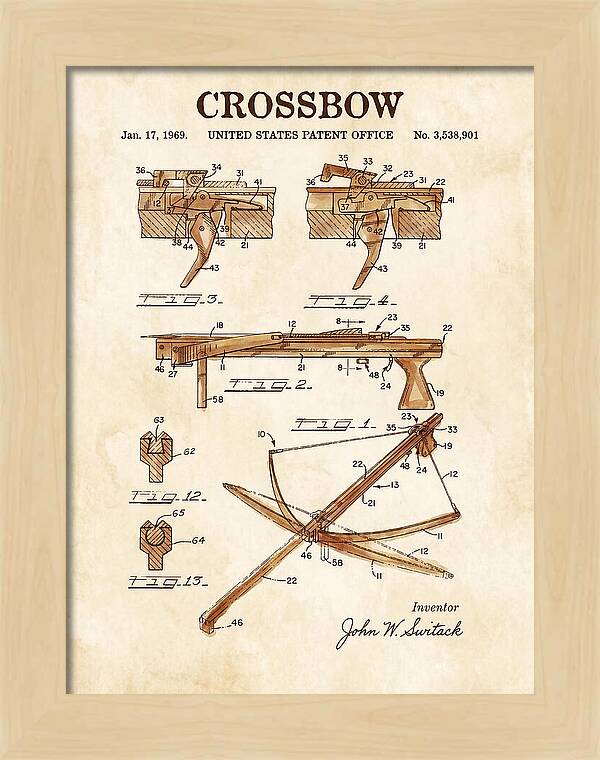 Crossbow Watercolor Patent Us3538901a