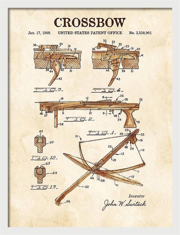Crossbow Watercolor Patent Us3538901a