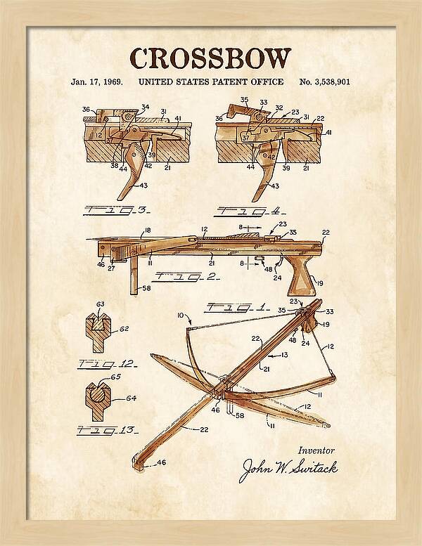 Crossbow Watercolor Patent Us3538901a
