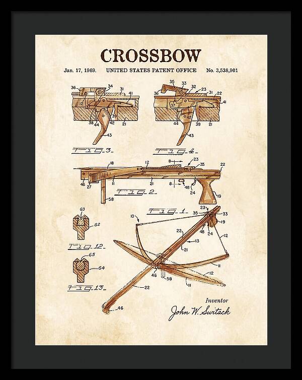 Crossbow Watercolor Patent Us3538901a