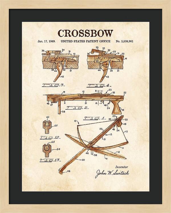 Crossbow Watercolor Patent Us3538901a
