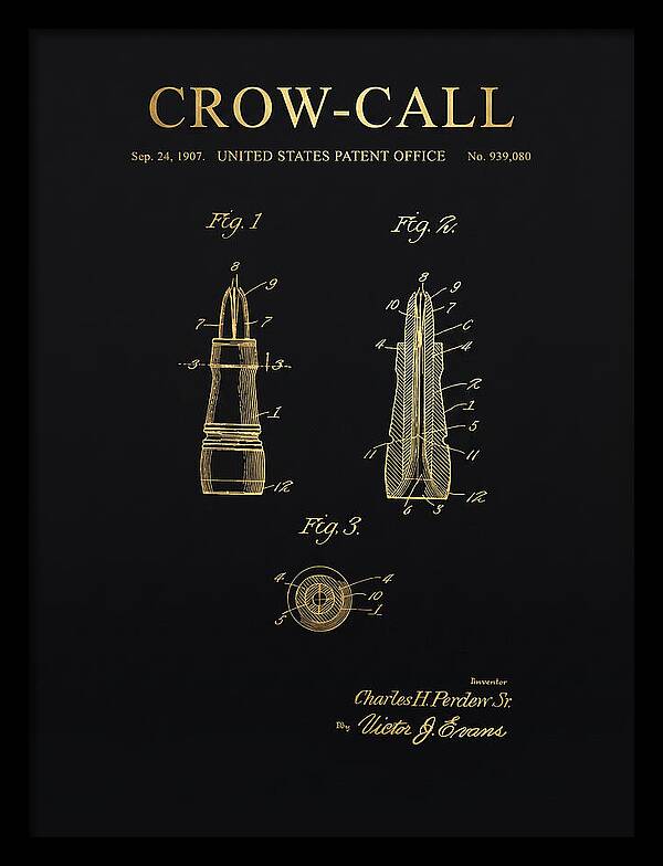 Crow Call Gold Patent Us939080a