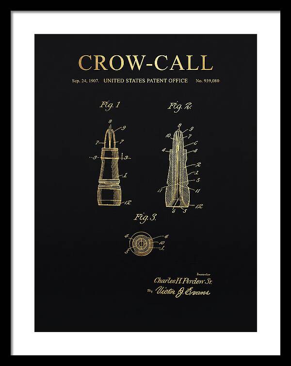 Crow Call Gold Patent Us939080a