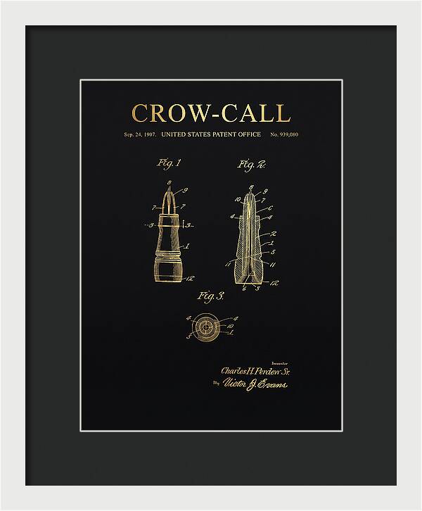 Crow Call Gold Patent Us939080a