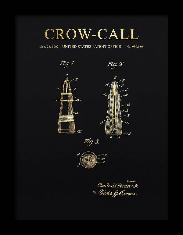 Crow Call Gold Patent Us939080a
