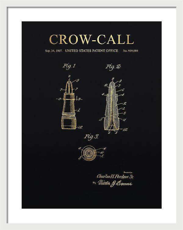 Crow Call Gold Patent Us939080a