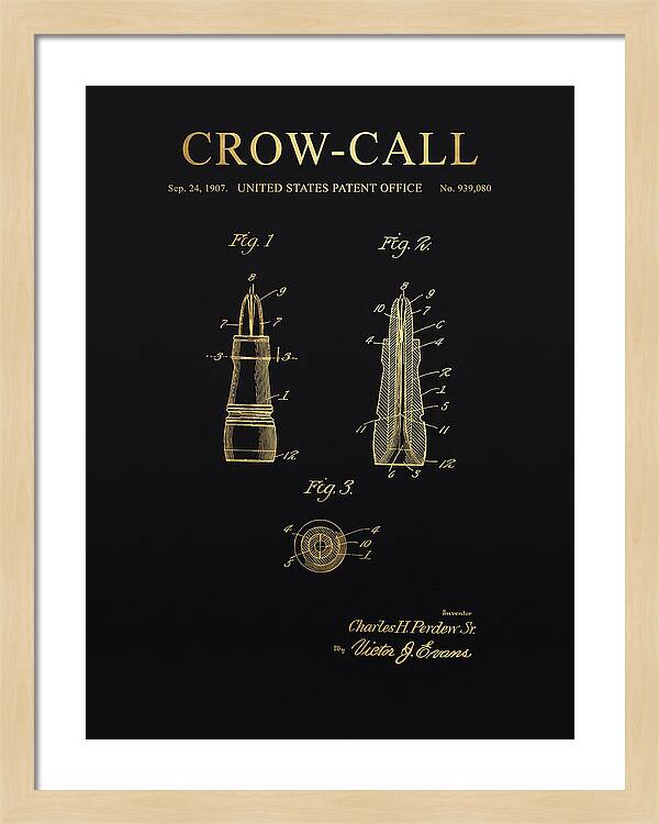 Crow Call Gold Patent Us939080a