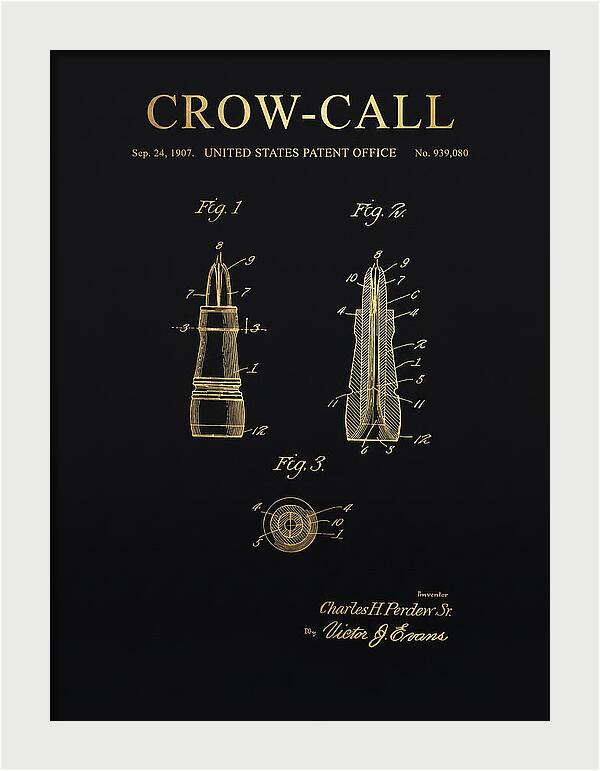 Crow Call Gold Patent Us939080a
