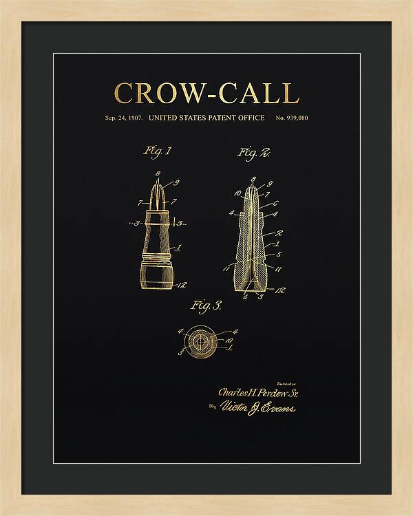 Crow Call Gold Patent Us939080a