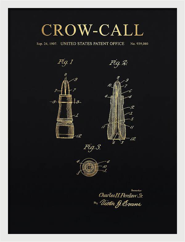 Crow Call Gold Patent Us939080a