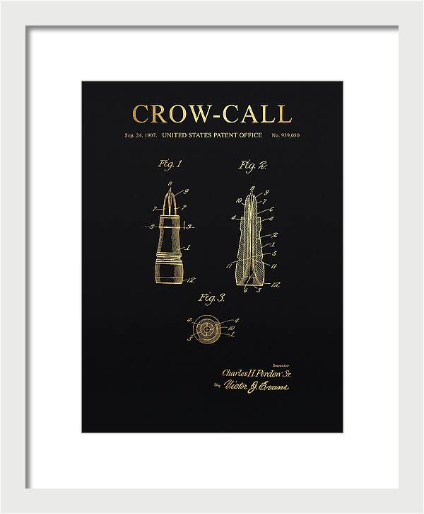 Crow Call Gold Patent Us939080a