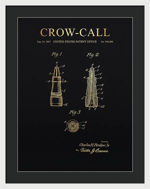 Crow Call Gold Patent Us939080a