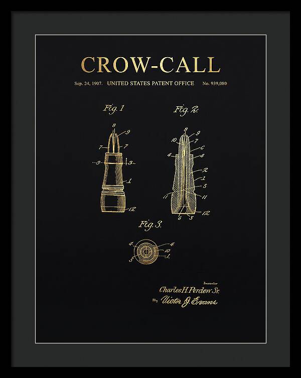 Crow Call Gold Patent Us939080a