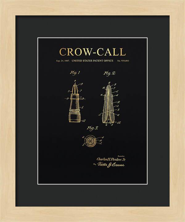 Crow Call Gold Patent Us939080a