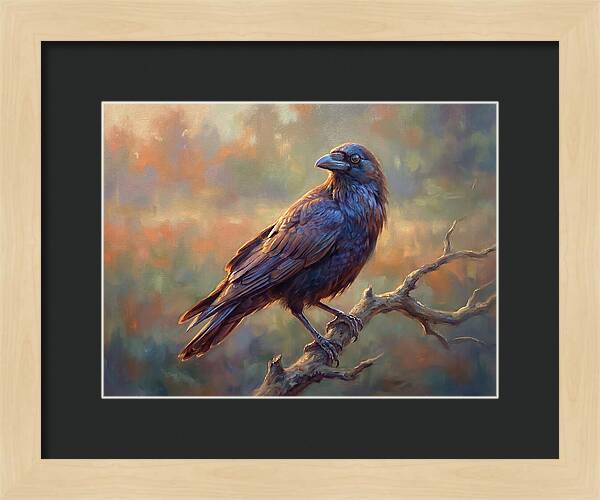 Crow Perched Gracefully