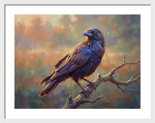 Crow Perched Gracefully