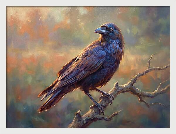Crow Perched Gracefully
