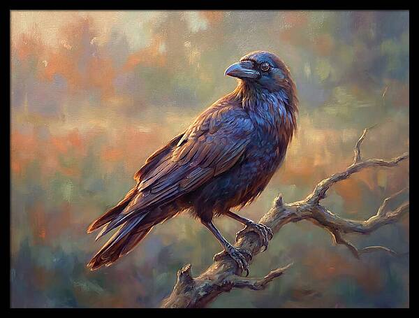 Crow Perched Gracefully