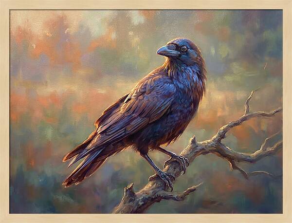 Crow Perched Gracefully