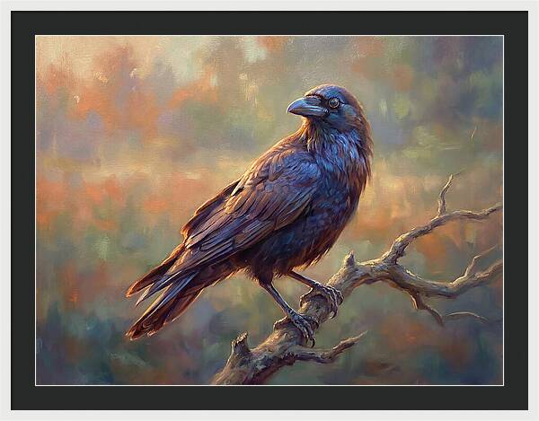 Crow Perched Gracefully