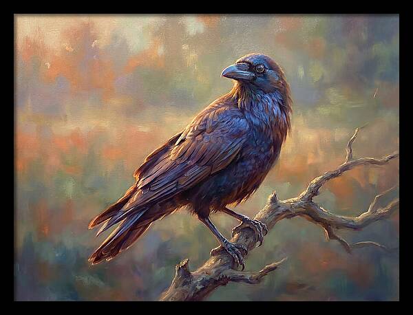 Crow Perched Gracefully
