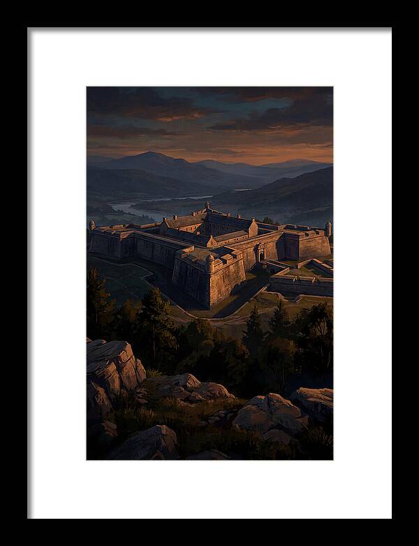 Crowning Fortress At Dusk