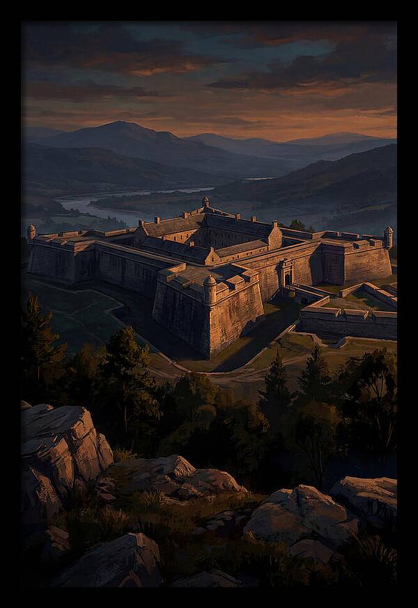 Crowning Fortress At Dusk