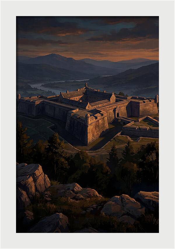 Crowning Fortress At Dusk