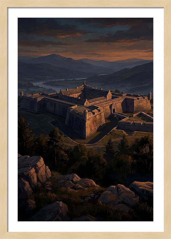 Crowning Fortress At Dusk