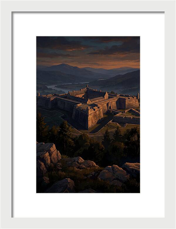 Crowning Fortress At Dusk
