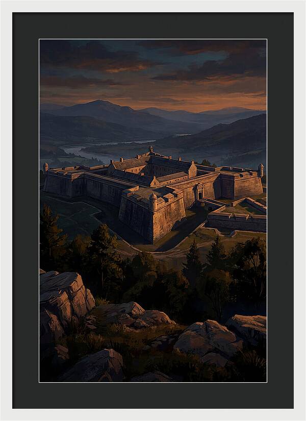 Crowning Fortress At Dusk