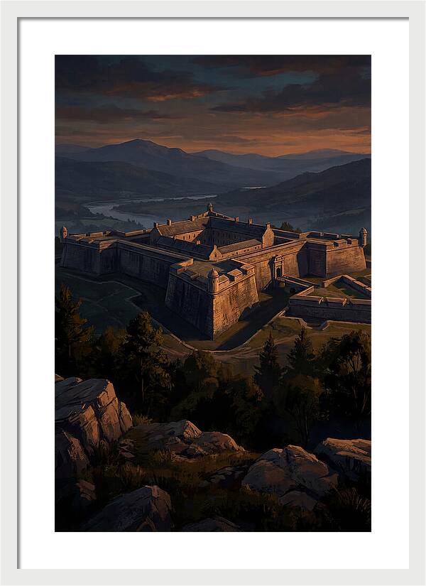 Crowning Fortress At Dusk