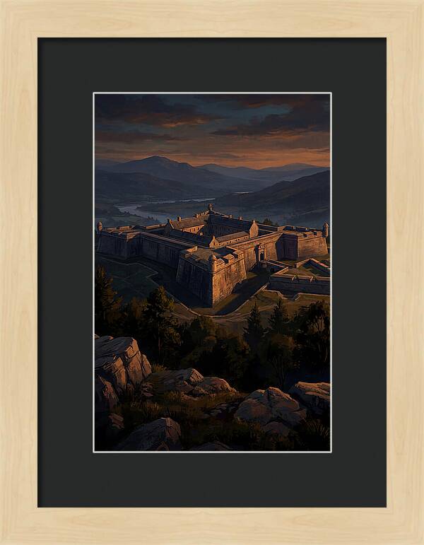 Crowning Fortress At Dusk