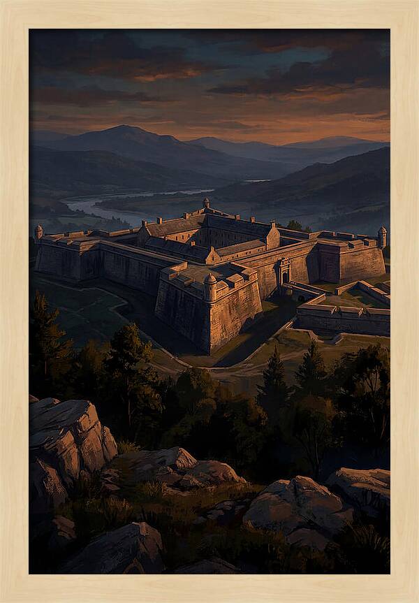 Crowning Fortress At Dusk