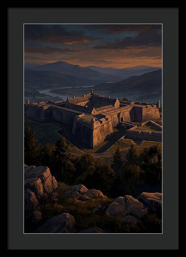 Crowning Fortress At Dusk