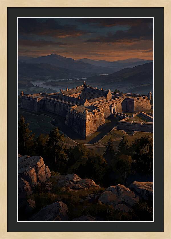 Crowning Fortress At Dusk