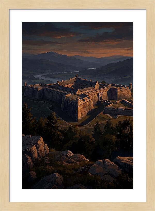 Crowning Fortress At Dusk