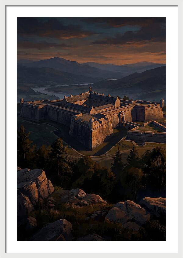 Crowning Fortress At Dusk