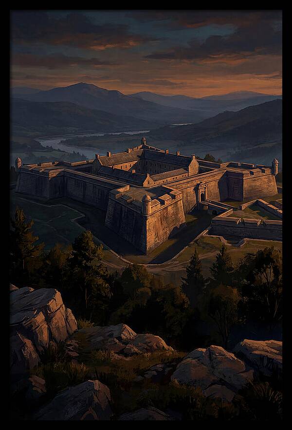 Crowning Fortress At Dusk