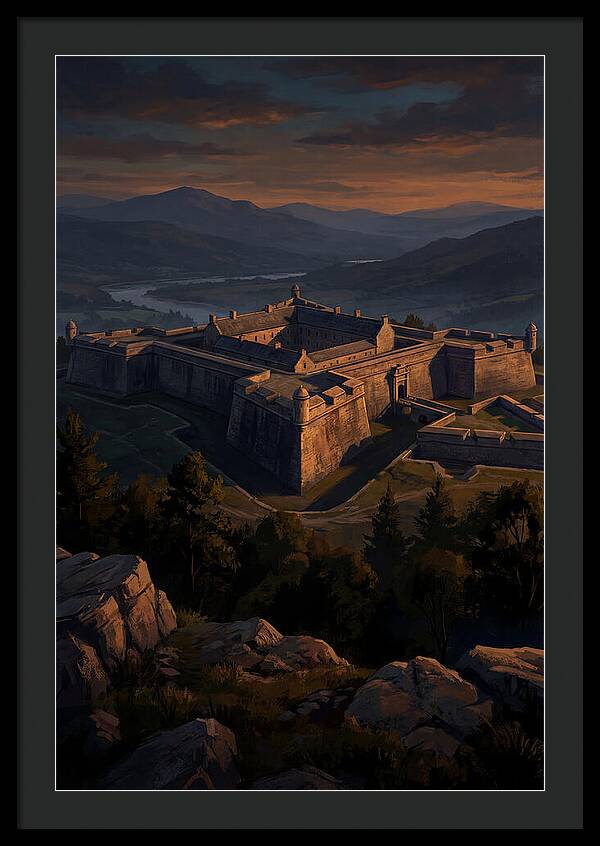 Crowning Fortress At Dusk