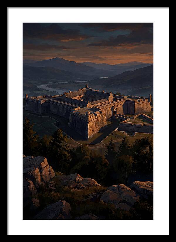 Crowning Fortress At Dusk