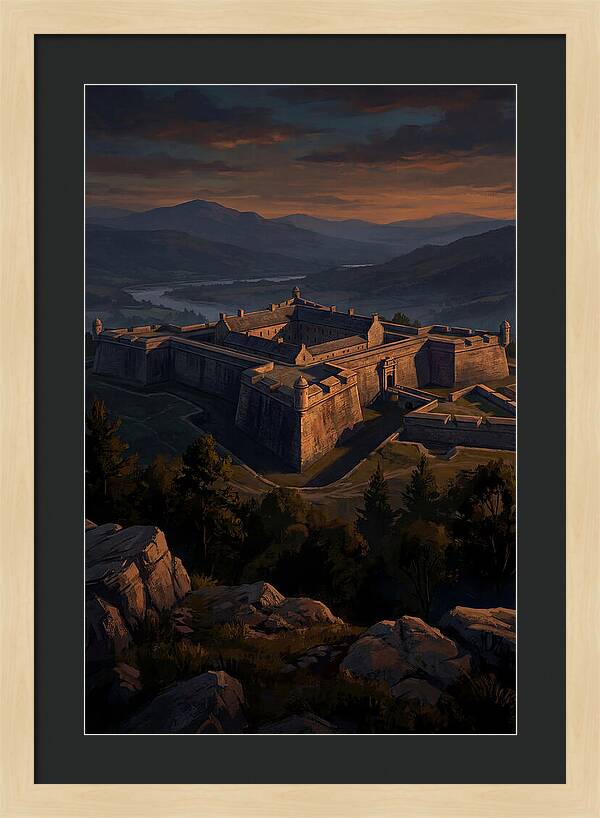Crowning Fortress At Dusk