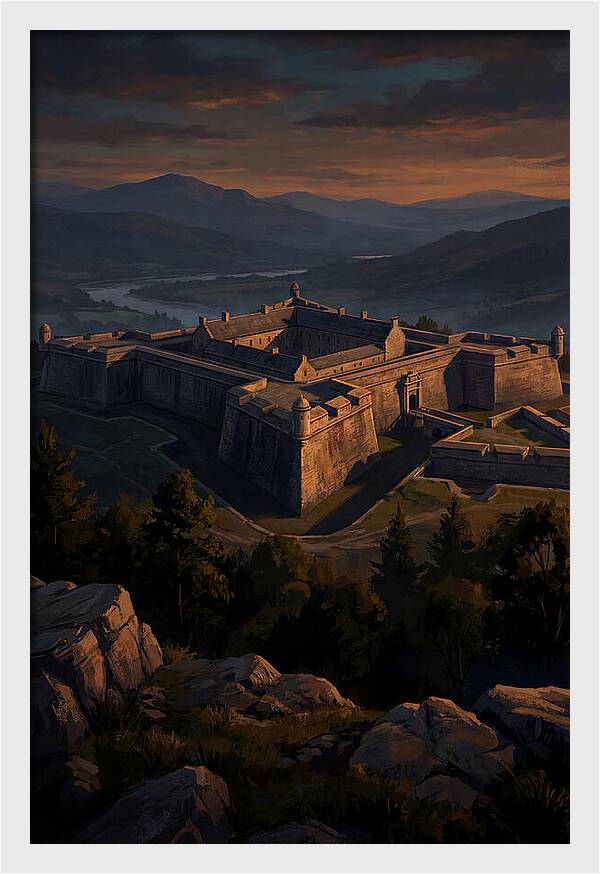 Crowning Fortress At Dusk