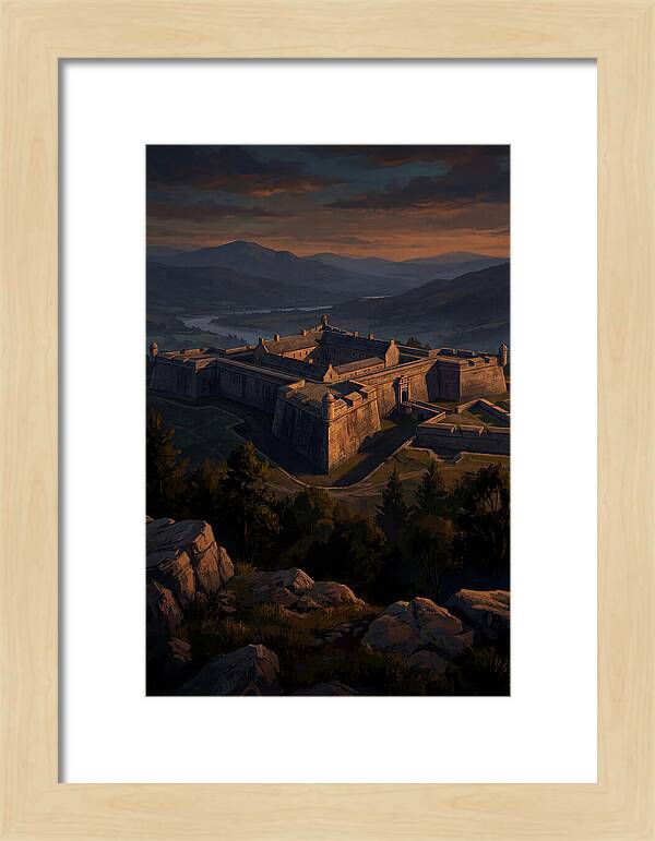 Crowning Fortress At Dusk