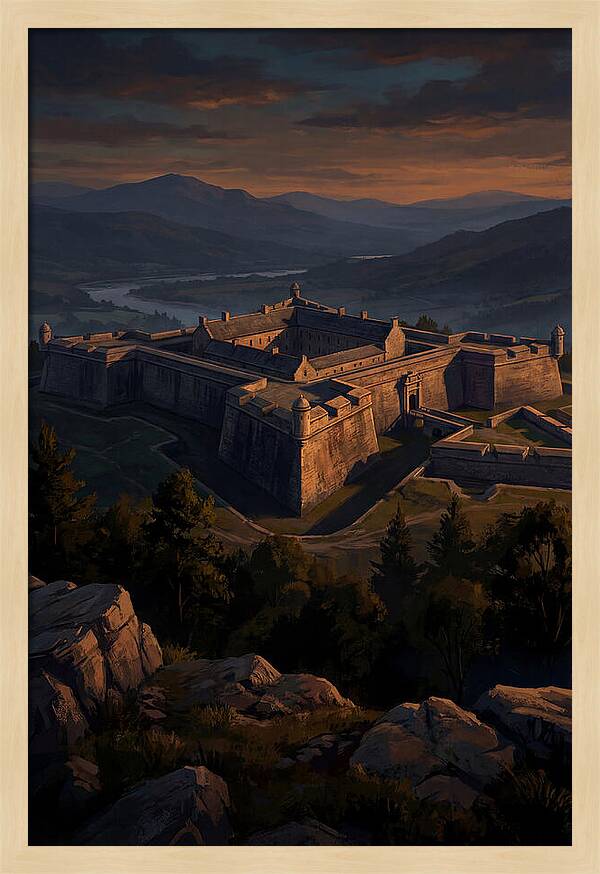 Crowning Fortress At Dusk