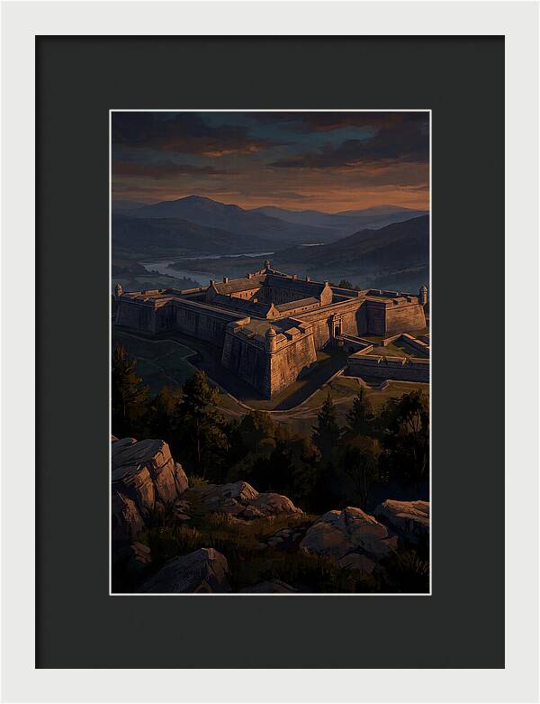 Crowning Fortress At Dusk