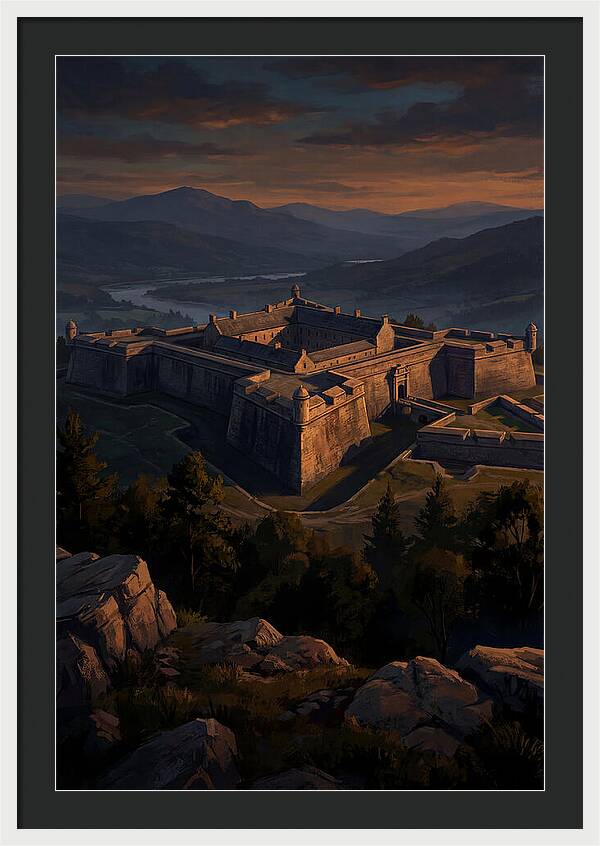 Crowning Fortress At Dusk